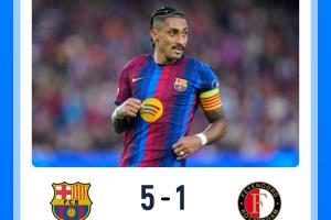 太猛了！巴萨新赛季5场狂进22球仅丢3球，4次单场5球